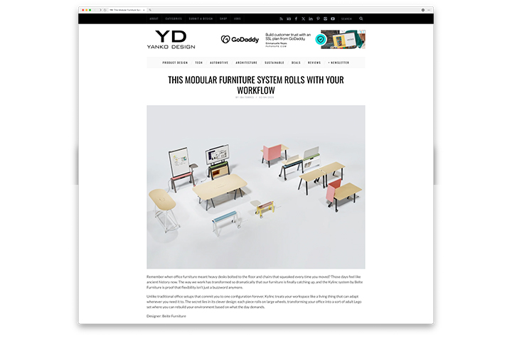 中国设计登陆全球顶流！北特KYLINC麒麟，获 Yanko Design 盛赞 “随工作流而动”